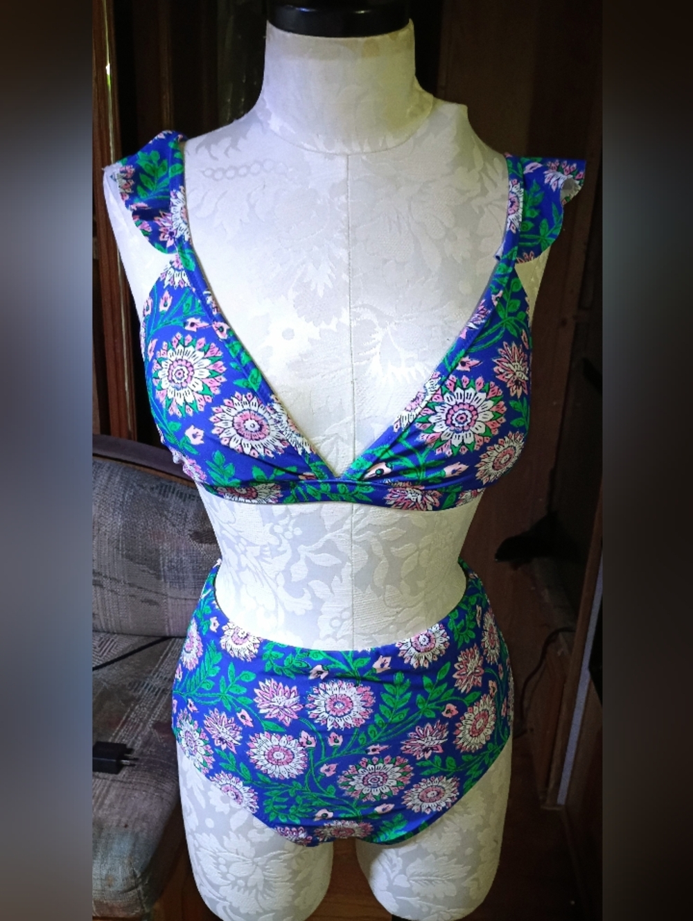 Floral Print Two-Piece Bikini Set - medium by J. Crew